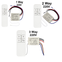 【2023】qiaship 123 WAY Relay AC 220V RF รีโมทคอนลดิจิตอลไร้สายรีโมทคอนลสวิทช์เพดานพัดลมแผงควบคุมสำหรับหลอดไฟ