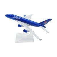 [16CM] โมเดลเครื่องบิน เป๊ปซี่ Pepsi A380 (Aircraft Model) วัสดุทำจากเหล็ก พร้อมฐานพลาสติก ของเล่น ของสะสม เสริมฮวงจุ้ย