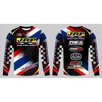 2023 design Long Sleeve t-shirt jrp full sublimation motorcycle jersey with tube mask high quality 3d printed long-sleeved motorcycle jersey ，Can be customization