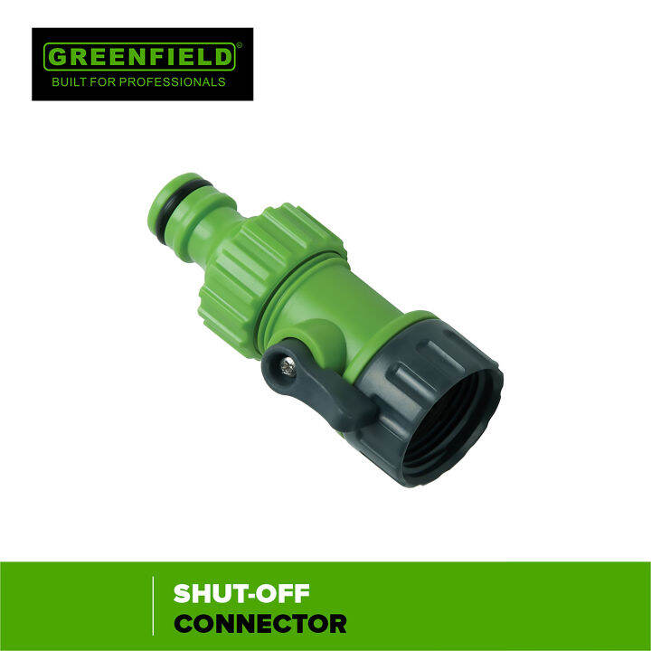 GREENFIELD by Winland Plastic Garden Hose Spray ShutOff Connector Adaptor Set 180410001