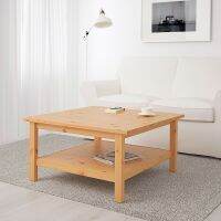 Coffee table, light brown size 90x90 cm.