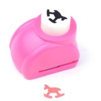 15MM Trojans Shape craft punch paper hole puncher for scrabook DIY gift card puncher embossing machine furador de papel M size Staplers  Punches