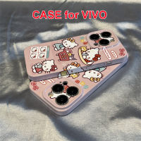 เคสสำหรับ Vivo ใหม่ Y77 Y76 Y75 Y72 Y56 Y55 Y19 Y17 X30 Y16 X50 V27e Y15 X90โปร V27 Y12 Y50 Y30 5G เคสลายการ์ตูนน่ารัก X60 5G