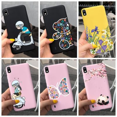 เคส A10สำหรับ Samsung Galaxy ฝาหลังพิมพ์ลายหมีผีเสื้อสำหรับ Samsung A10 SM-A105F/DS เคสใส่โทรศัพท์6.2