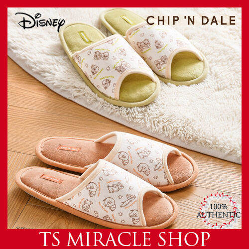 DAISO KOREA X Chip＆Dale Pattern Printing Living Room indoor Slippers