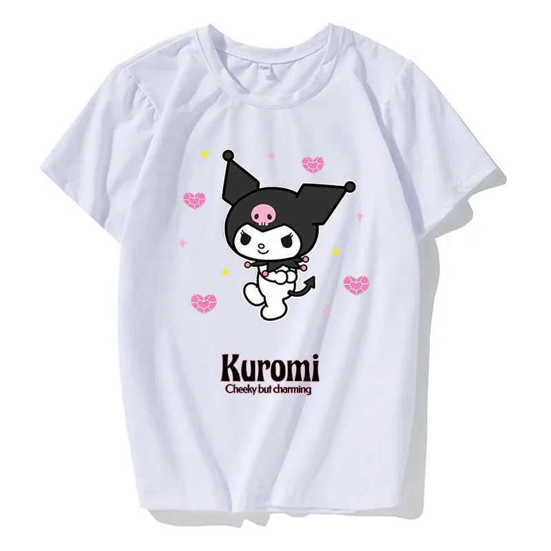 Compre Harajuku Sweet Heart Print Y2k Mulheres T-shirt Anime Carta Kawaii  Tops verão Mangas Curtas Ins Tees Estética Roupa Feminina