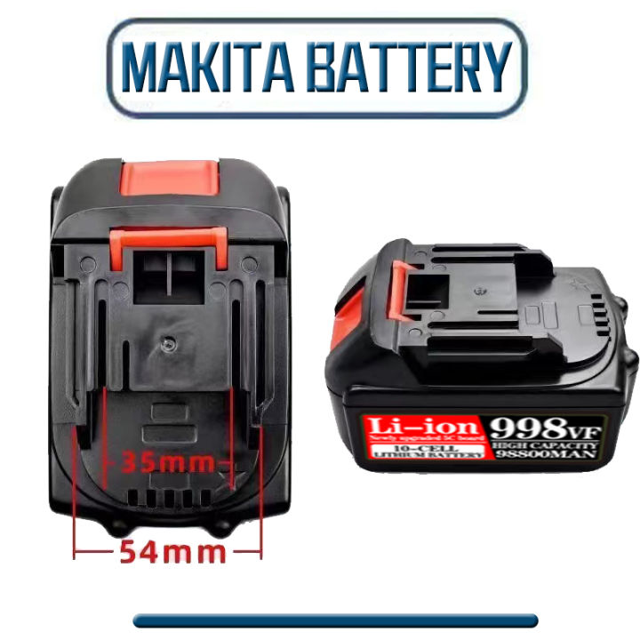 แบตเตอรี่ลิเธียม-20v-แบตเตอรี่-makita-998vf-99800mah-แบตเตอรี่แบบชาร์จไฟได้-แบตเตอรี่สำรอง-เครื่องเจาะเลื่อยไฟฟ้าสำหรับเครื่องบด-makita-battery