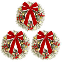 Pine Cone And Fruit Wreath Decorative Flowers Festive Wreaths Hanging Simulation Red Fruit Wreath Pine Cone Wreath