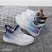 COD DSFGRTUTYIII Sneaker for boys and girls-yeezy boost boys and girls sneakers 2021 gradient color student flying woven breathable soft sole net shoes