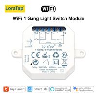 LoraTap Tuya ไฟ ZigBee WiFi อัจฉริยะโมดูลสวิตซ์  หรี่เครื่องวัดพลังงานกระแสไฟฟ้าพร้อมหน้าจอแอปรีโมทคอนโทรล Alexa Google Home ควบคุมด้วยเสียง