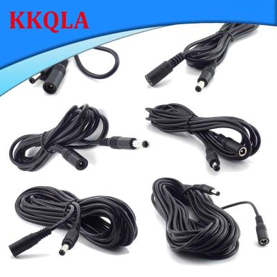 QKKQLA 0.5M-10M 12V DC Power Cable Female to Male Plug Extension Cord Adapter 12V 5.5x2.1mm For LED Strip light Camera