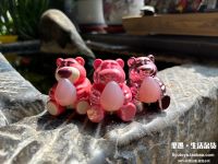 Unusual Strawberry Bear! Spot Genuine Toy Story Magnetic Suction Luminous Bear Doll Ornament Collection