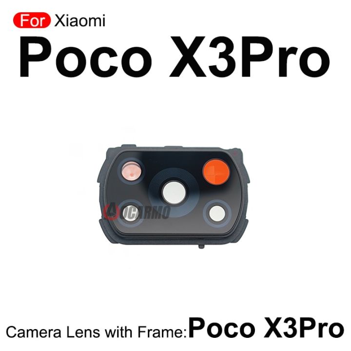 ฝาครอบเมนบอร์ดสติกเกอร์กระจายความร้อนและกล้องที่มีส่วนกรอบสำรองสำหรับ-x3-poco-x3-pro