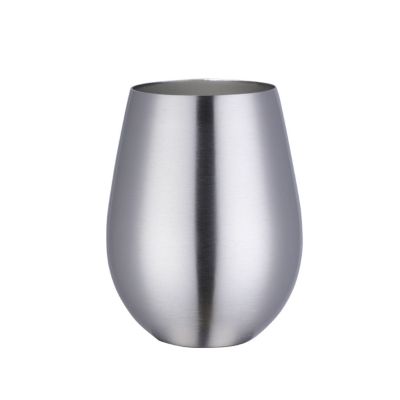 1 Piece 500ml Stainless Steel Beer Wine Mugs Large Wine Glasses Cocktail Cups Metal Egg Shaped Drinking Mugs Coffee Cups 85LA