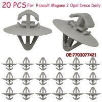 【CC】❧  20Pcs Car Side Door Moulding Trim Fasteners Rivet Renault 2 Trafic Kangoo Sport Vauxhall 7703077421