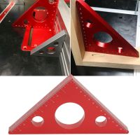 【ห้ามพลาด】【ราคาถูกสุด】Aluminum Woodworking Triangle Ruler Alloy Right Angle Ruler อลูมิเนียมอัลลอยด์ไม้บรรทัดมุมขวา DIY งานไม้สามเหลี่ยมไม้บรรทัดวัดเครื่องมือวั