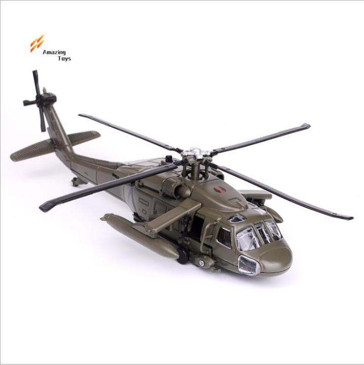 1:64 Model Helicopter Model with Sound and Light Function Alloy ...