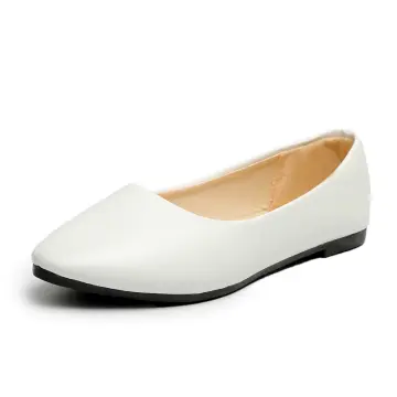 White pointed toe on sale flat