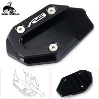 Motorcycle Kickstand Foot Side Extension Stand Enlarge Pad Support Plate For Yamaha YZF R3 YZF-R3 2015-2021 2019 2018 2017 2016