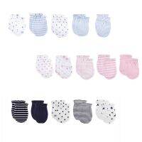 Thin Cotton 0-6 Month Baby Mittens Kids Accessories Newborn Infantil Anti-Grab Glove Foot Cover Glove