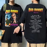 Rapper Bad Bunny T Shirt X 100Pre Music Album Graphic Tshirt Male Black Streetwear Men Hip Hop Fashion Plus Size T-Shirts