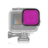 สำหรับ GoPro Hero11สีดำ/ HERO10สีดำ/ HERO9สีดำ PULUZ สแควร์ที่อยู่อาศัยดำน้ำสีเลนส์กรอง