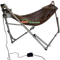 Auto Hammock เปลไกวเด็กอัตโนมัติแบบเปลญวนใหญ่สีน้ำตาลกับมอเตอร์ Vinanoi 100 Kg.