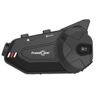 FreedConn R1 Plus รถจักรยานยนต์ Bluetooth Helmet ชุดหูฟังเครื่องบันทึกวิดีโอชุดหูฟัง6ผู้ขับขี่1000M Group Intercom Headphone