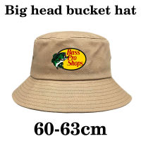 [hot]63cm Big Head Summer Fishing Bucket Hat Cotton Man Outdoor Sun Protection Visor Hat Boy Windproof Rope Panama Fisherman Cap