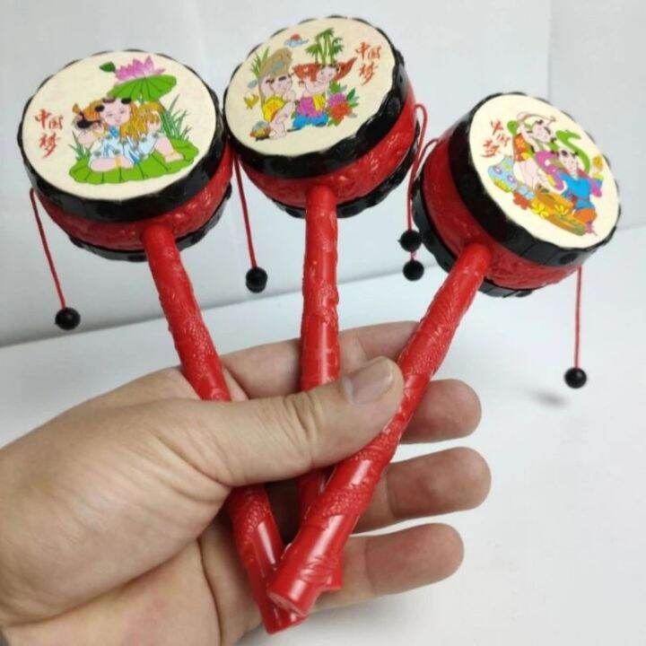 💥NEW💥Children Hand Drum Toy Chinese Classic Traditional Toys Musical ...