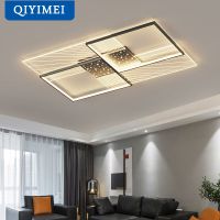 QIYIMEI Modern Led Chandelier Light For Living Room Bedroom Indoor Lamps Lighting Home Luxury Dimmable Fixtures Minimalist Decor