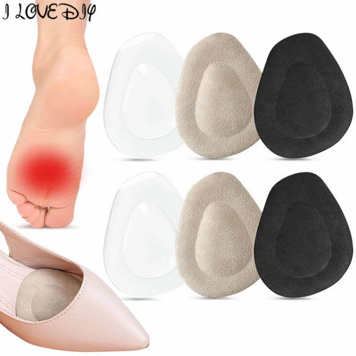 1Pair Antislip Silicone Gel Forefoot Inserts for Plantar Fascitis Gel