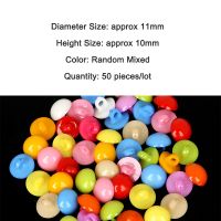 50pcs 11x10mm Shank Round Buttons Random Candy Color cartoon child Plastic Button for DIY Kid Clothing Sewing Craft Scrapbooking