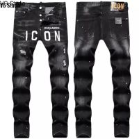 VG Studio Dsquared2 Brand Mens Jeans Mens Trend Casual Slim Hole Denim Pants Vintage Embroidey Hip HOP Elastic Denim Trousers For