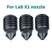 ◄☑ 1/3PCS lab X1 hardened steel nozzle 0.4mm high temperature resistant 500℃ high flow rate CTH carbon X1 nozzle for P1P 3D printer