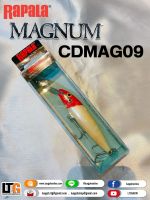 เหยื่อปลอม Rapala Magnum CDMAG 09 / 9cm. สีขาวหัวแดง