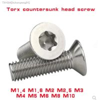 ✳✲ 3-50pcs m1.4 M1.6 M2 M2.5 M3 M4 M5 M6 M8 M10 304 A2-70 stainless steel GB2673 Six-Lobe Torx Flat Countersunk Head Screw Bolt A1