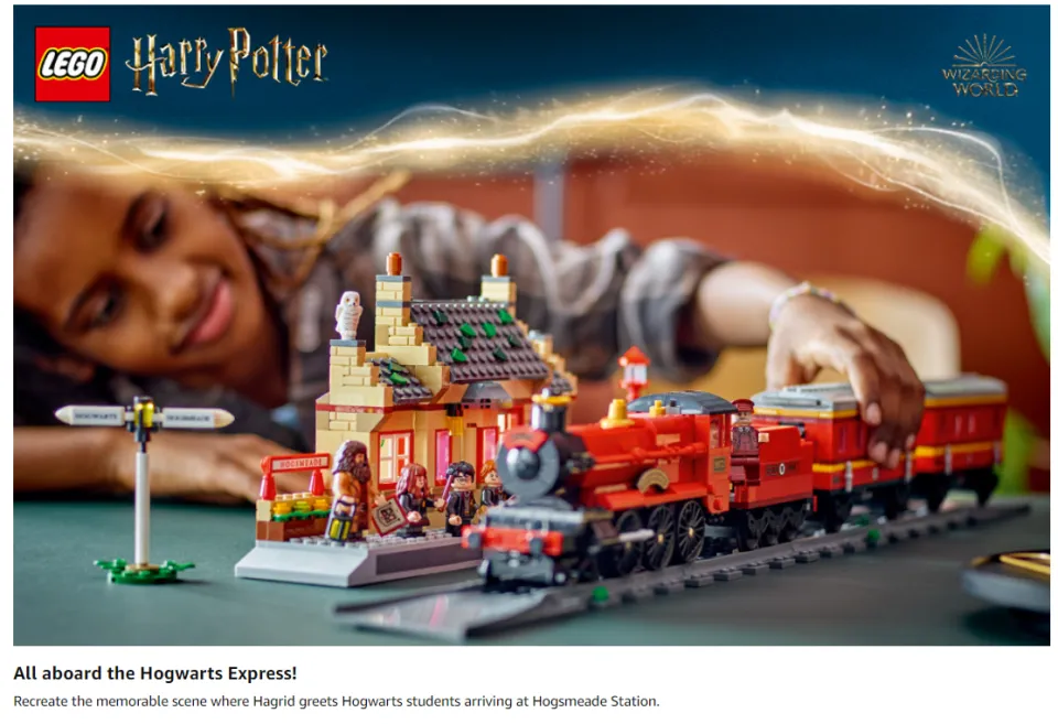 Lego train tracks sales for hogwarts express