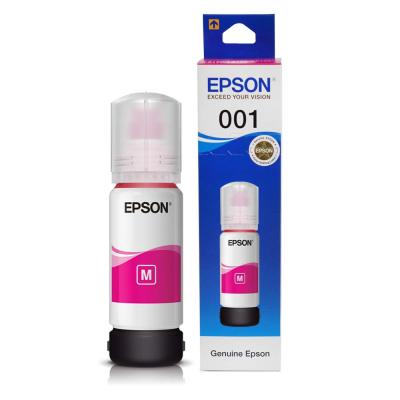 Epson 001 Ink Bottle megenta Ink cartridge EPSON - หมึกชมพู Epson 001 ของแท้ประกันศูนย์ (สีชมพู magenta)