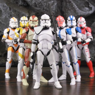 ZZOOI Star Wars Shock 501st 901st ARF 6" Action Figure ARC Trooper 13/187/212th 332nd Asohka Commander Phase 2 Episode II Clone Toys