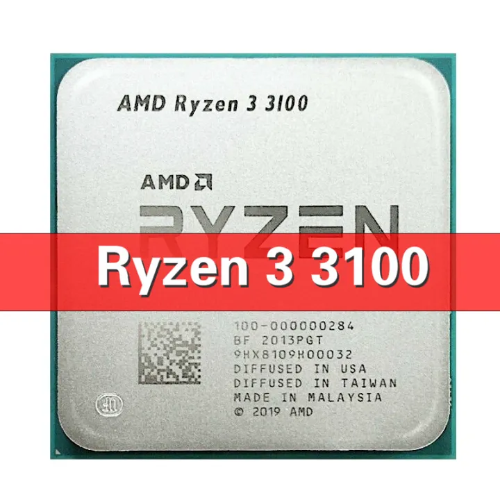 AMD Ryzen 3 3100 R3 3100 3.6 GHz Quad-Core Eight-Thread 65W CPU ...