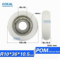 ✓¤❦ [R1036-10.5]Free Shipping 10PCS 6000zz chrome steel coated window pulley wheel 10mmx36mmx10.5mm round bearing wheel