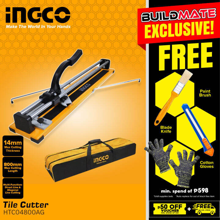 INGCO Tile Cutter 800mm HTC04800AG •BUILDMATE• IHT Lazada PH