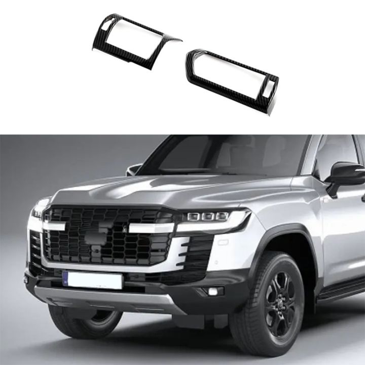 carbon-fiber-side-dashboard-air-condition-vent-outlet-cover-trim-frame-sticker-for-toyota-land-cruiser-300-lc300-2023