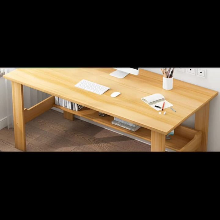 โปรโมชั่น-คุ้มค่า-muli-โต๊ะทำงาน-โต๊ะคอมพิวเตอร์-โต๊ะคอมไม้-พร้อมชั้นวางหนังสือ-หน้าโต๊ะไม้-140x60x73cm-รับน้ำหนัก150-kg-โต๊ะคอมทำงาน-ราคาสุดคุ้ม-โต๊ะ-ทำงาน-โต๊ะทำงานเหล็ก-โต๊ะทำงาน-ขาว-โต๊ะทำงาน-สีดำ