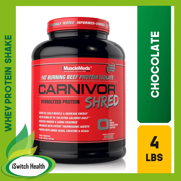 MuscleMeds Carnivor Shred Thermogenic Beef Protein Shake 4lbs Lazada PH