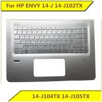 Newprodectscoming For HP ENVY 14 J 14 J102TX 14 J104TX 14 J105TX Notebook Keyboard with C Shell Silver with Backlight New Original for HP Notebook