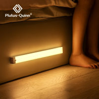 Plutus-Quinn LED Night Lights Wireless Motion Sensor โคมไฟติดผนัง USB ชาร์จใหม่ได้ตู้ครัว Corridor Night Lamp สำหรับห้องนอน