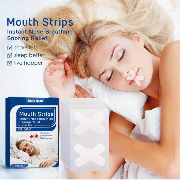 MICANGP Adult Nose Breathing Improved Sleeping Aid Nasal Lip Stickers