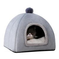 【JCHEN pet supplie】ที่นอนไมโครไฟเบอร์ที่นอนบ้านสุนัขบ้านสุนัขแบบ2-In-1,ที่นอนไมโครไฟเบอร์ถุงนอนเตียงถ้ำเต็นท์สัตว์เลี้ยงสำหรับลูกแมวและสุนัขสัตว์เลี้ยงขนาดเล็ก